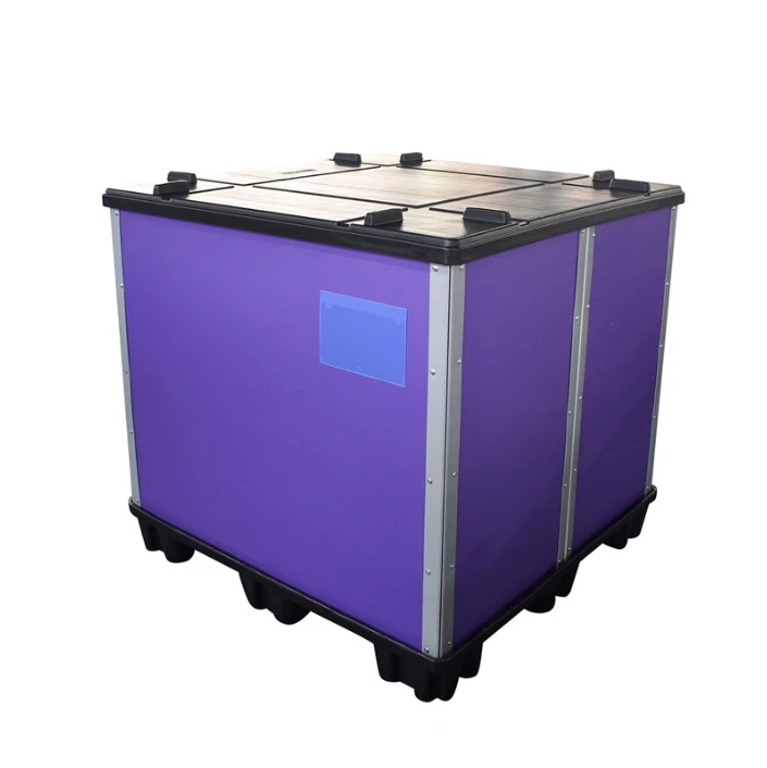 China factory direct sales Collapsible pallet sleeve gaylord box Large folding box with lid