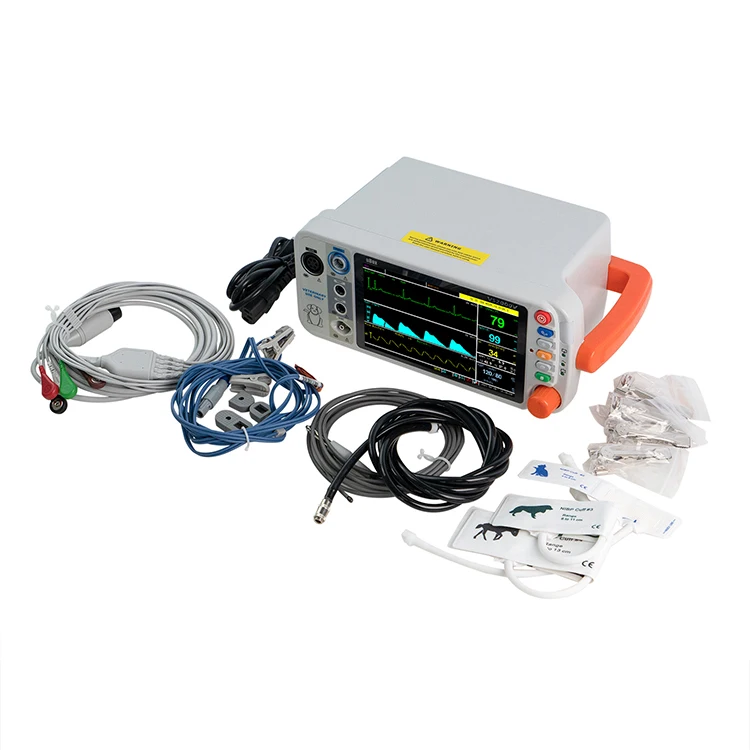Animal Use Handheld Portable Vital Signs Monitor Vet Monitor Multiparametro BPM