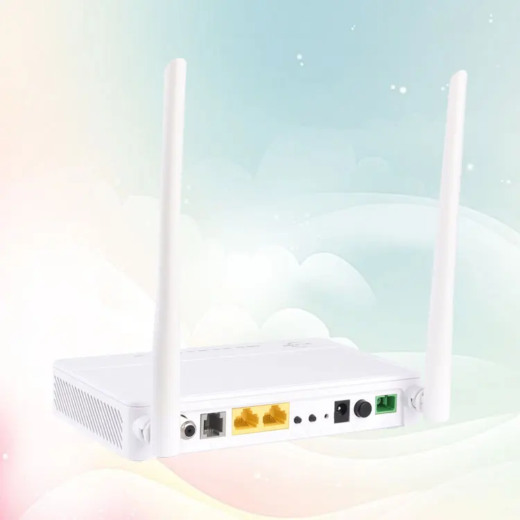 Shenzhen Factory  Fiber Optic Network Router 1Ge+1Fe+Wifi+Catv+1Pots Dual Pon Port Xpon Gepon Epon Gpon Onu