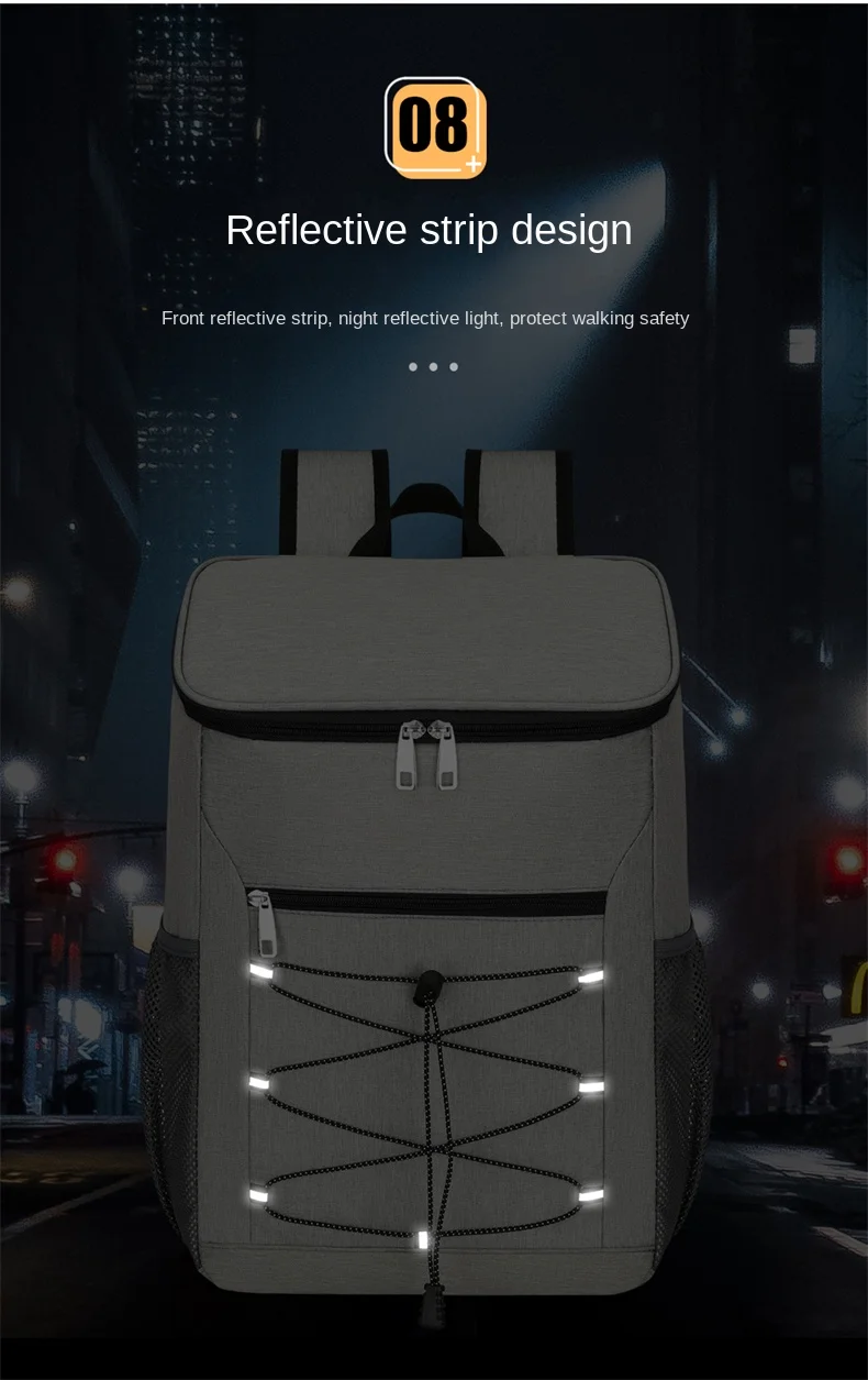 Unisex Portable PVC Oxford Cooler Bag Customized Logo Insulated Waterproof Feature Outdoor Picnic Thermal Backpack Lunch Bag