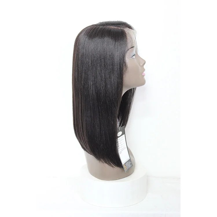 Vigorous natural black colored high quality wholesale original artificial products hd lace front synthetic hair wigs