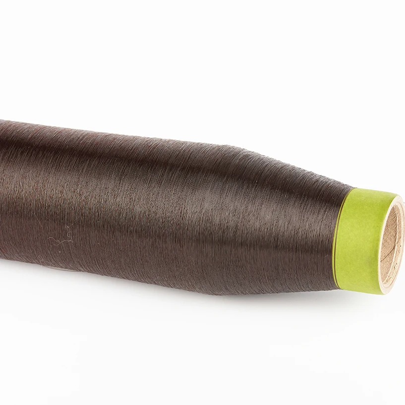 0.155mm Brown Color PA6 Polyamide Nylon Monofilament Yarn for Hair Donuts