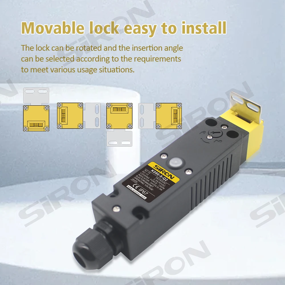 SiRON K090-9-Q3 NC NO Type Mechanical Electromagnetic Safety Interlock Switch