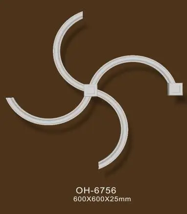  Роскошный роскошный интерьер во французском стиле для домашнего потолка и стен полиуретановый потолочный шпон медальон