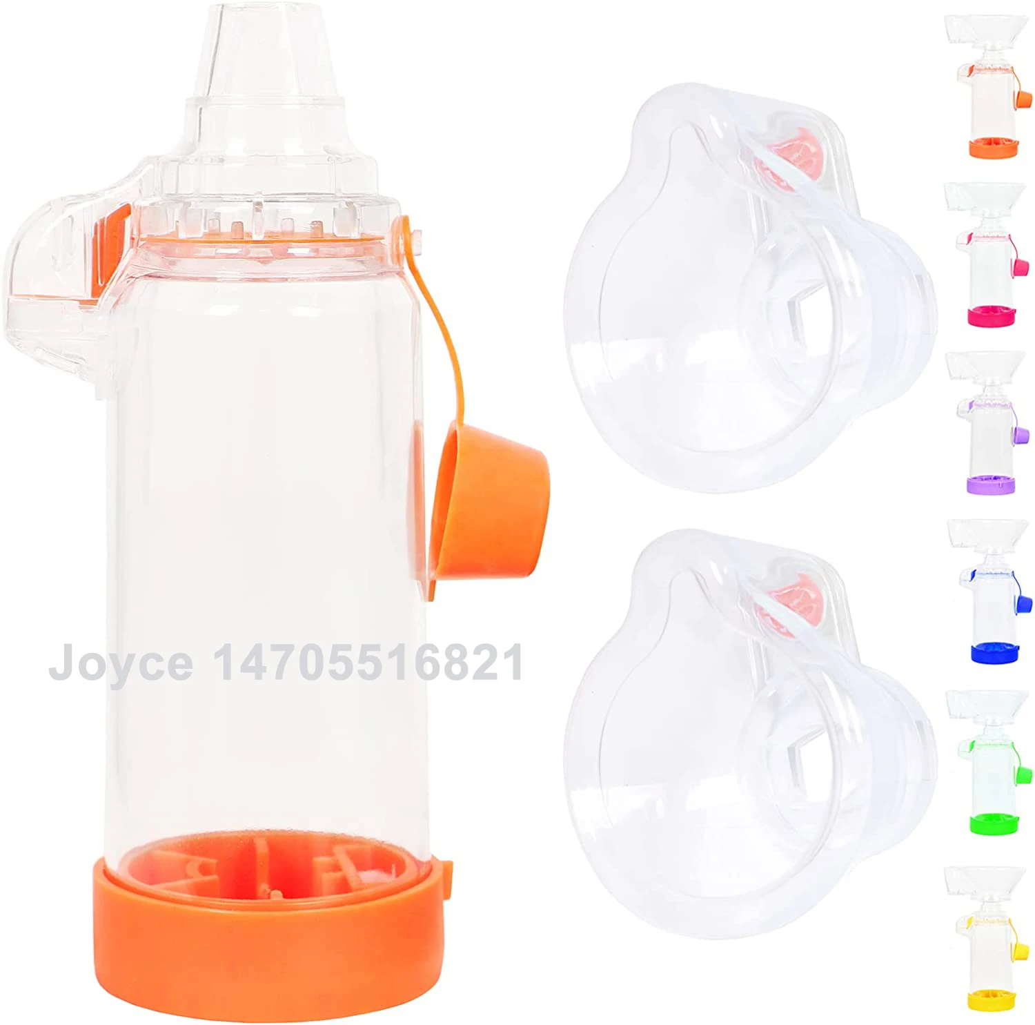Colorful Round Aerosol  Spacer 350ml with Silicone Mask
