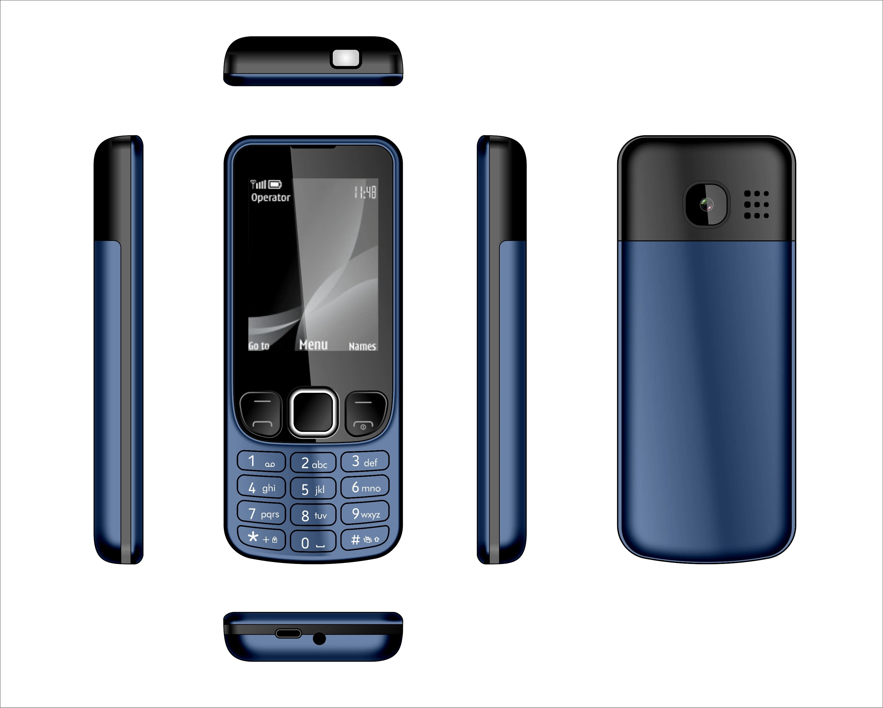 CLassic Design 4G 2.4inch 2SIM keyboard bar phone smartphone cellphone for Nokia 6700 mobile phone Facebook Whatspp for Senior