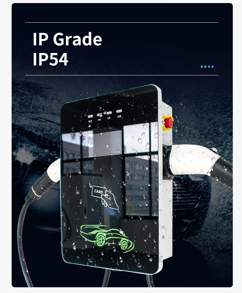 EV Charger Factory Manufacturer Ocpp Mennekes Type 2 32a 3 Phase 7kw 22kw Wallbox Fast Electric Charging Station EV Car Charger