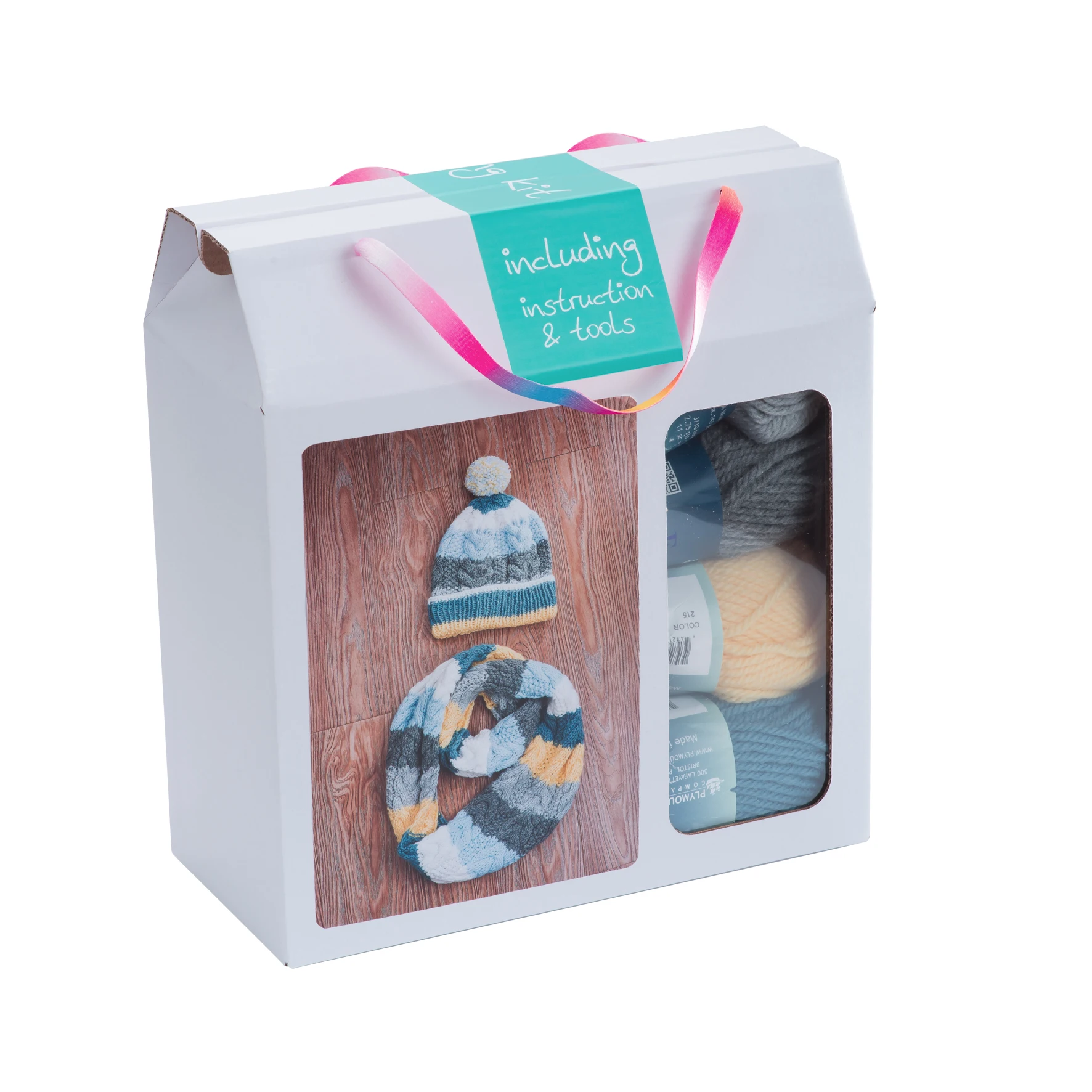 Make it yourself DIY set knitting scarf DIY scarf craft yarn kit