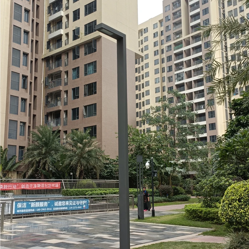 Roadway LED Dali dimming Aluminum Pole Steel Street Garden High Mast Parking Light Pole  DHB-1040