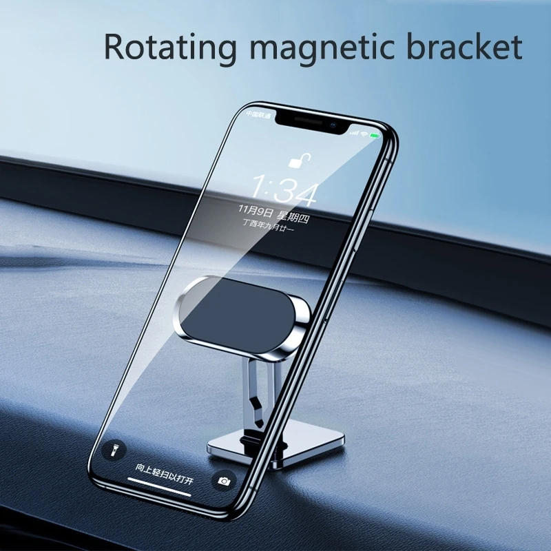 Metal Magnetic Phone Holder 360 Rotating Universal Car Phone Holder Stand Zinc Alloy Air Vent Support Bracket Cell Phone Holder