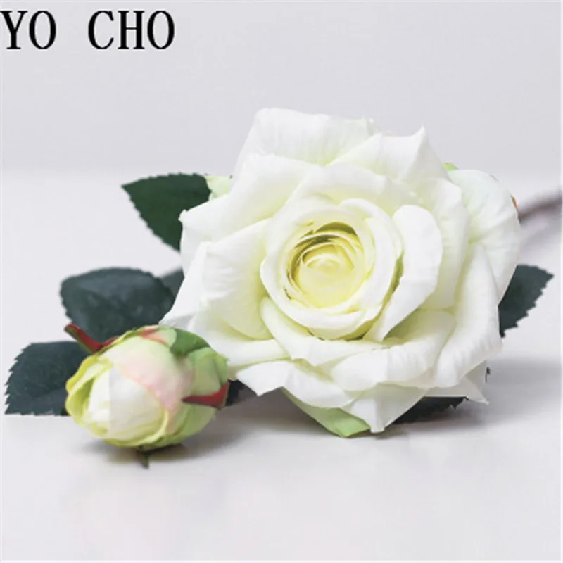 Real Touch Moisturizing Rose DIY Party Decoration Silk Artificial Flower Rose Wedding Wall Flowers Festival Home Decor
