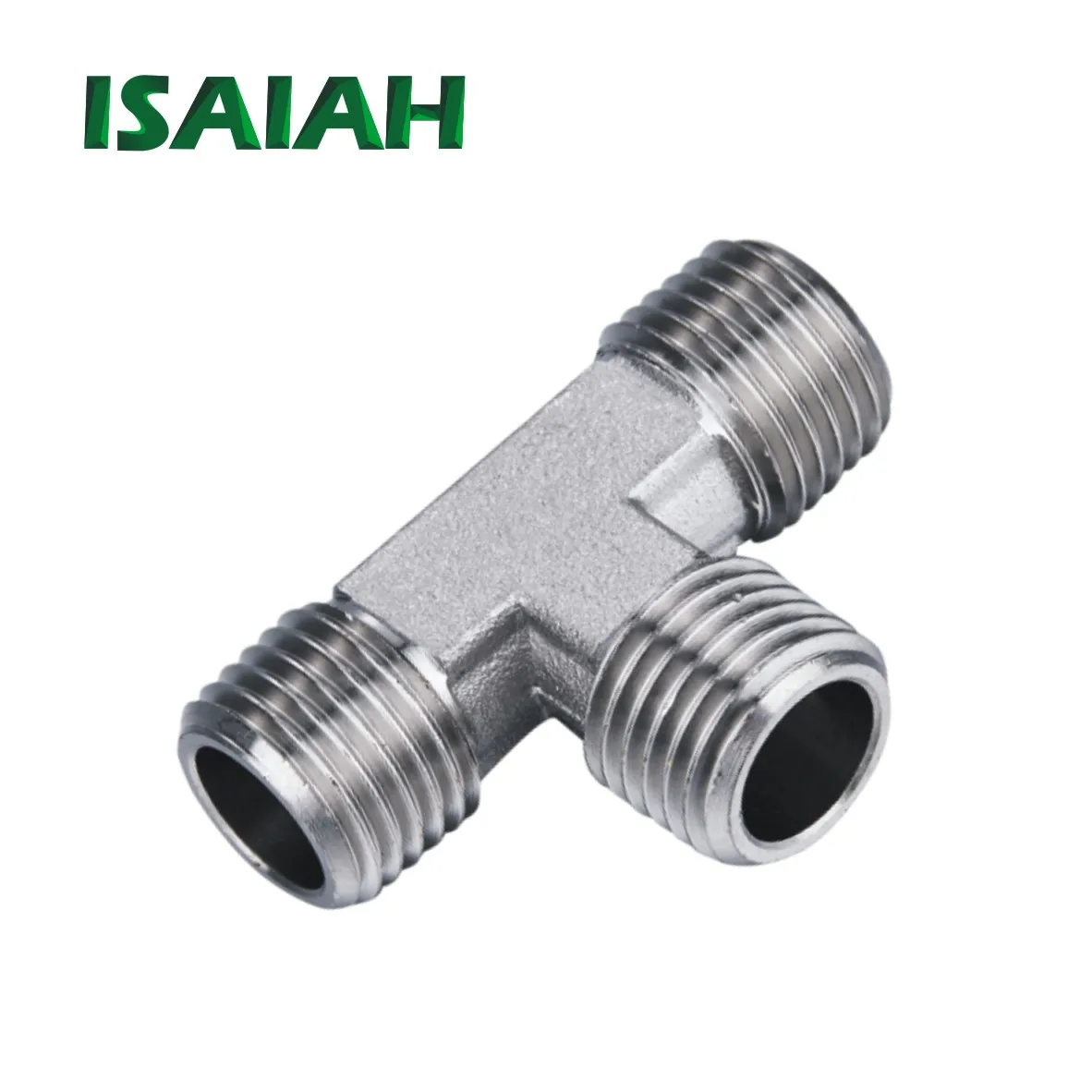 From Isaiah Low Price Tee Male Thread Transition Brass Air Fittings With Nickel Plating