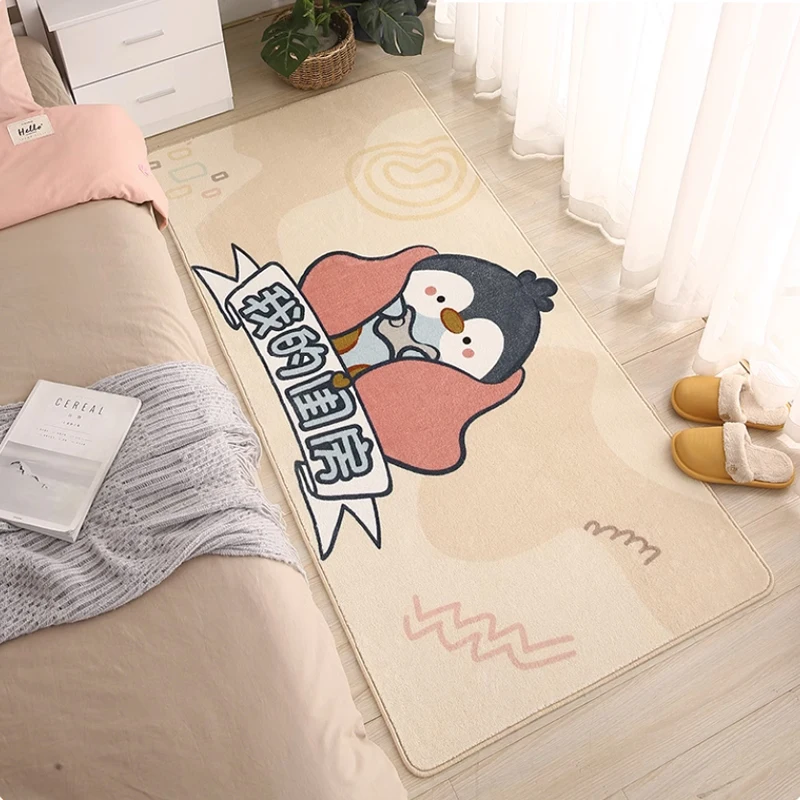 Washable Wool/Polyester Floor Mat  Absorbent Door Mat for Bedroom Living Room  Home Office Sofa Coffee Table Carpet