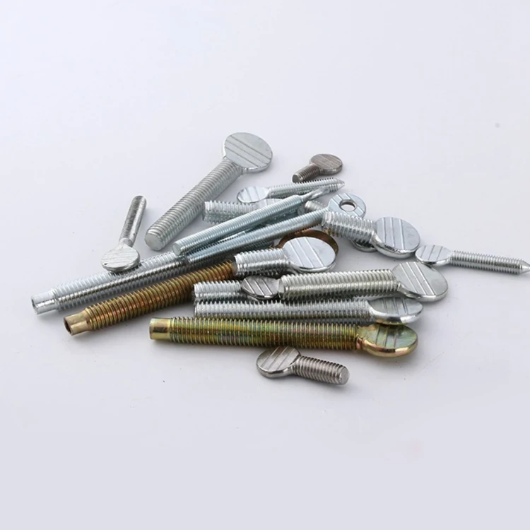 Regular Round Head Table Tennis Racket Screws Spade Head Wave Plate Thumb Racket Screw Regular Thumb Screws