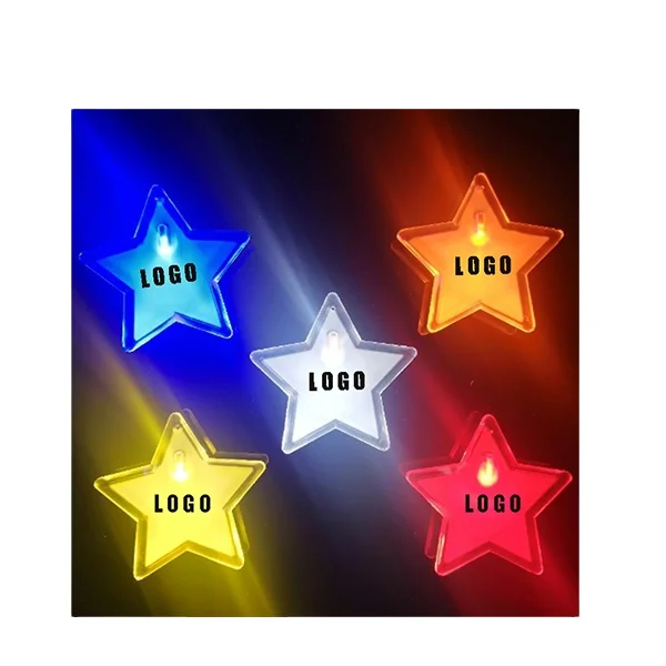 Customized Logo Printing Flashing Light Led Lapel Pins Led Name Badge for Concert Event Party Supplies Decoration