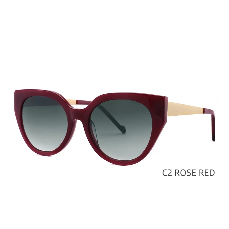 Hot Sell Ready Goods Acetate new trendy sunglasses polarized high end quality  sunglasses with metal handle for men women