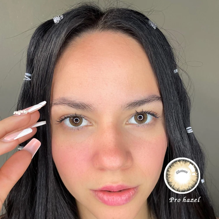 Accept customization nice charming color Meetone Pro crystal korea quality yearly soft eye cosmetic colored contact lenses