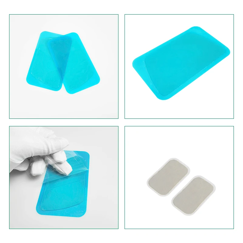 SKYFOREVER High Conductivity 62*105mm Tens Hydrogel Patch Microcurrent Conduction gel Pad for medium frequency therapy equipment