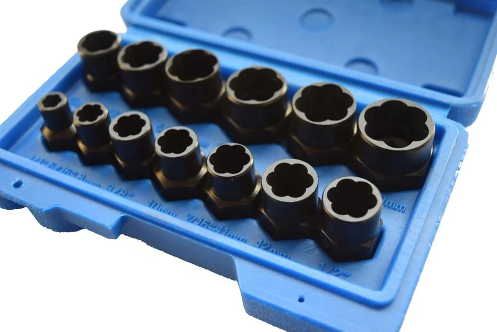 
13pcs Impact Bolt & Nut Remover twist socket tool Set Nut Extractor Socket 3/8