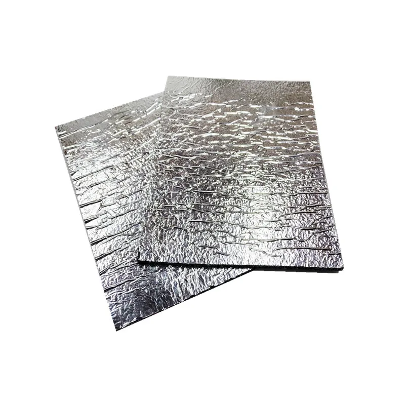 FREE SAMPLE-Wholesale 3mm,5mm  Flooring Accessories Sound Absorption Carpet Rubber Underlay With Aluminum Film Exercise Mat