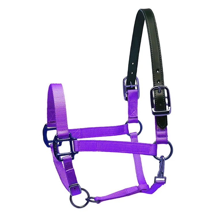  Оптовая продажа высокое качество лошадь headcollars производитель оборудование для лошадей в вашем собственном дизайне нейлоновые с лямкой на