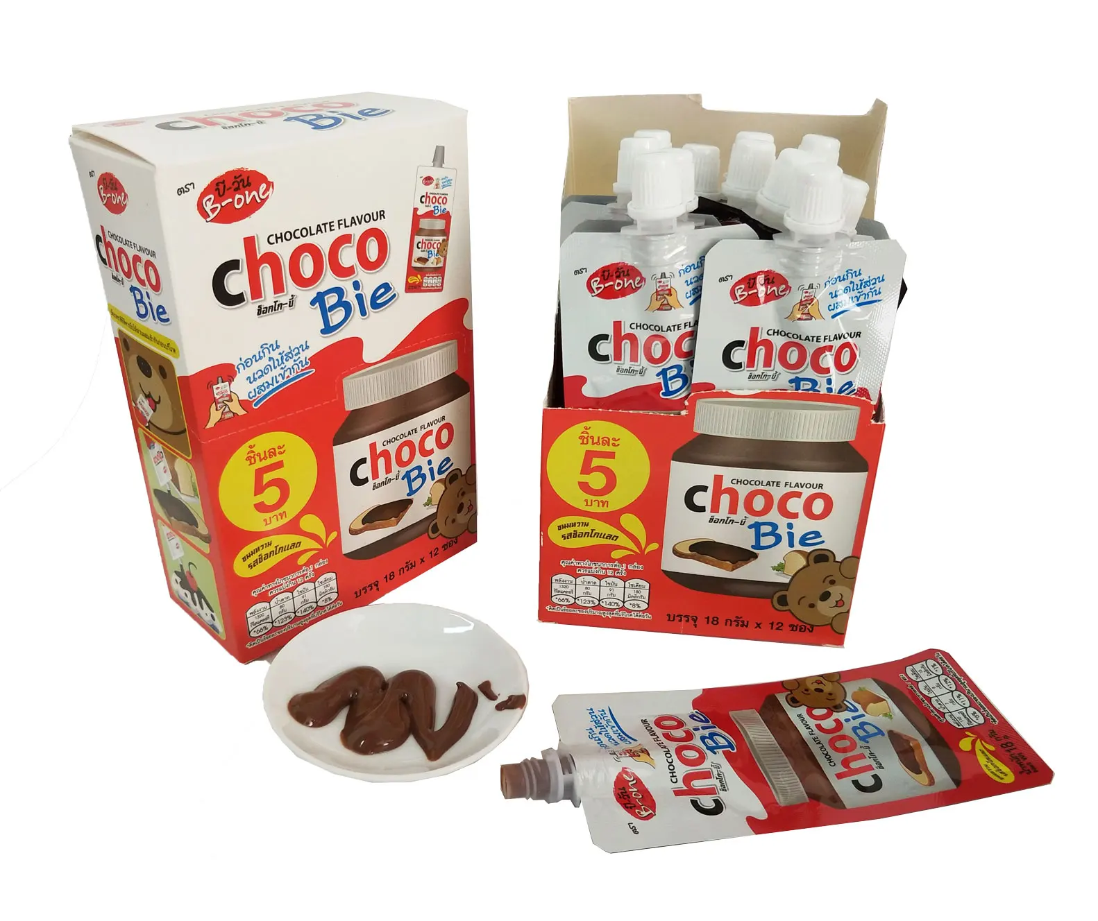 Хит продаж шоколадный вкус Choco Bie 10 г * 12 шт.