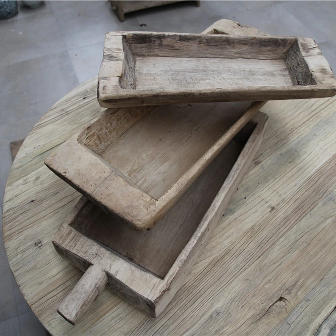 Азиатская китайская мебель из переработанного дерева антикварные восстановленные деревянные лотки аксессуары декоративная мебель