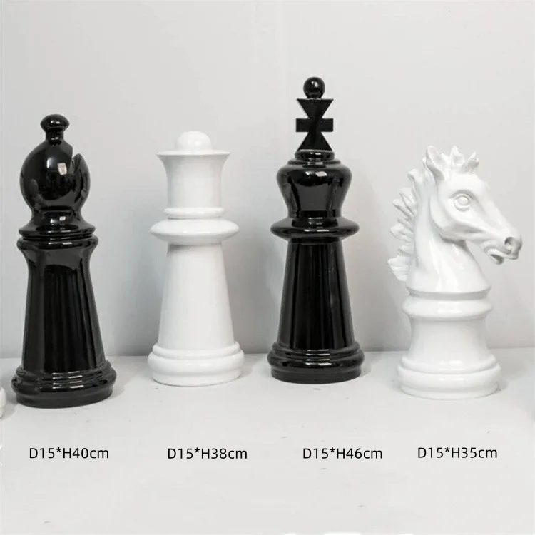 Resin Crafts Gifts International Chess Props For Cloth Window Display Visual Display Props