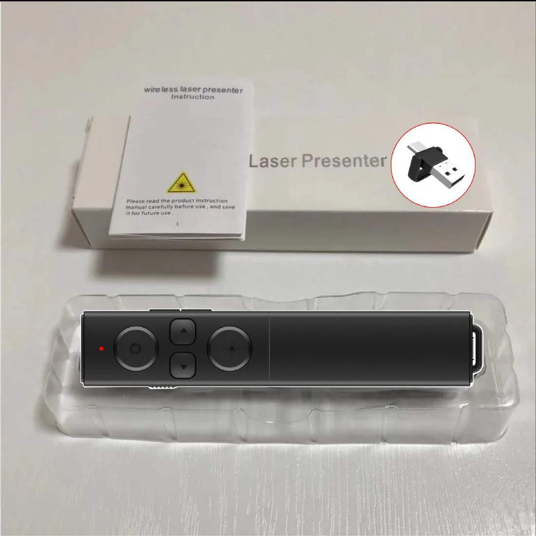 type c and usb receiver Long range lithium battery rechargeable green laser pointer with wireless presentation remote for PPT