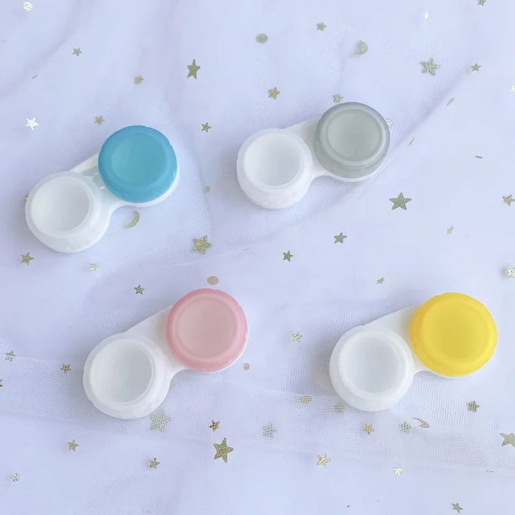 High Quality Glasses Cosmetic Contact Lenses Box Contact Lens Case for Eyes travel Kit Holder Container