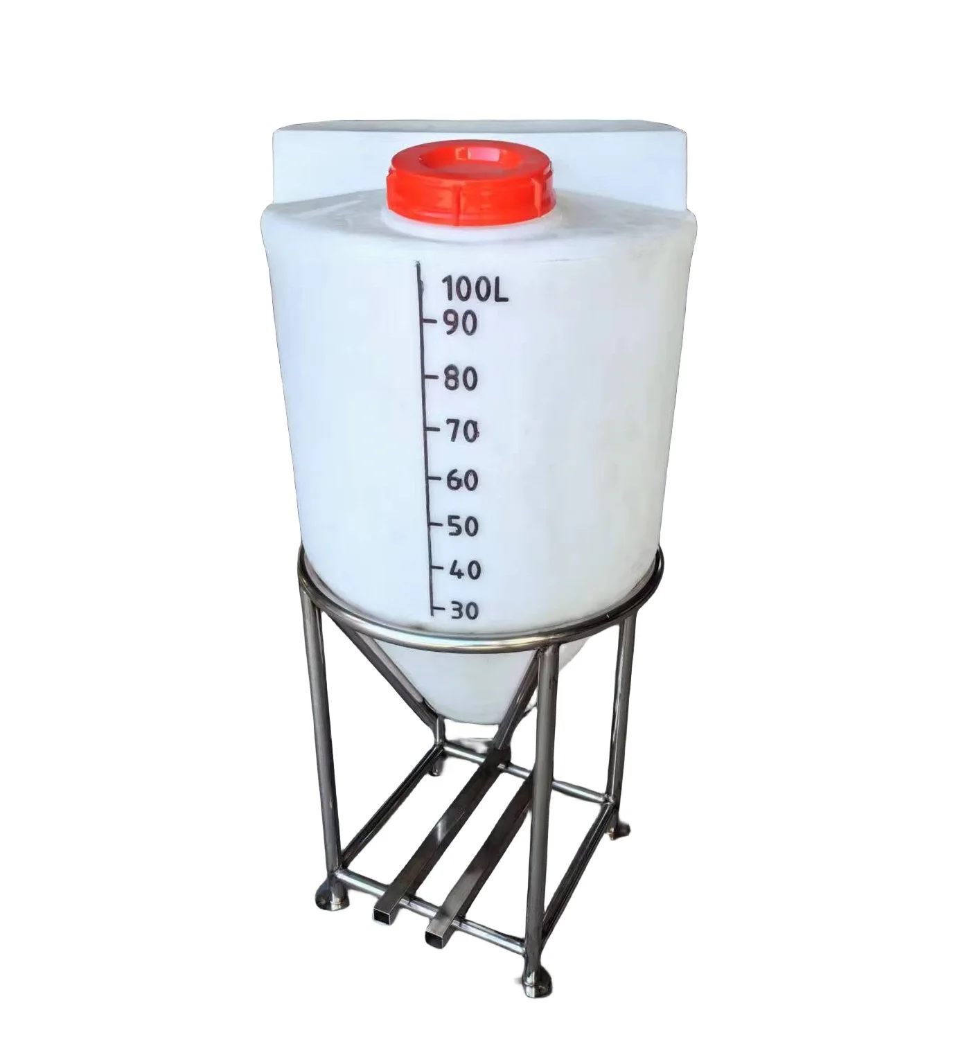 Wholesale high quality plastic cone water dosing tank conical fermenter