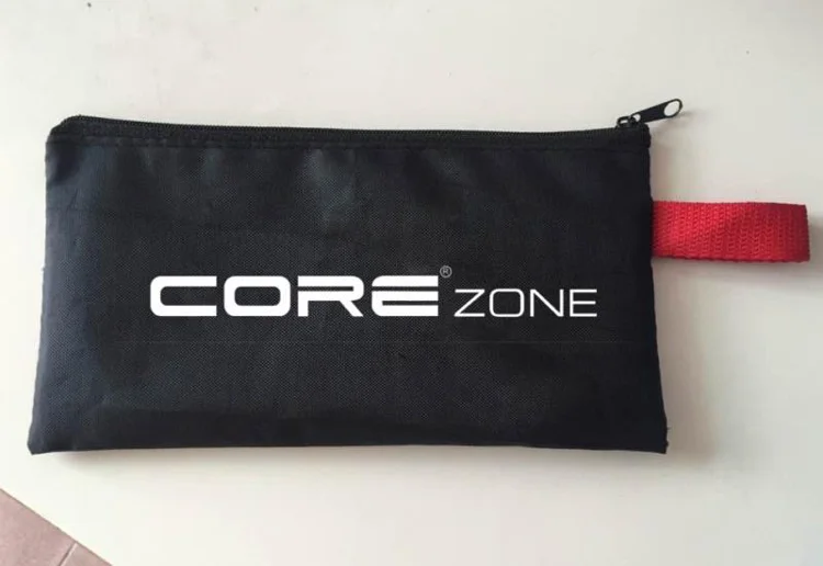 Wholesale Custom Polyester Black Silicone Makeup Tool Pencil Zipper Pouch Portable Travel Toiletry Cosmetic Canvas Zipper Bag