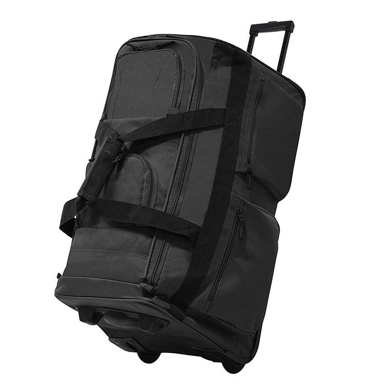 Factory Custom  Rolling Duffel Bag 30inch  35inch Outdoor Luggage Bag Trolley Duffle Bag With Wheels Large Capacity