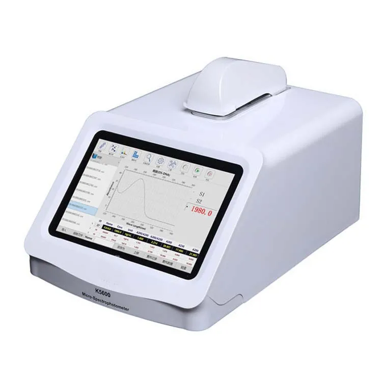 K5600 With High-End Quality 0.3-2ul Nano High-definition Touch Screen Micro 190-850nm Full WavelengthSpectrophotometer