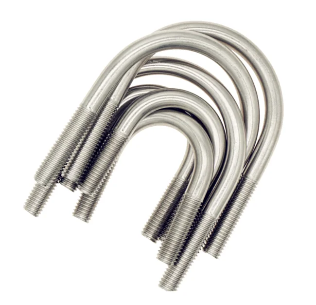 A2 A4 AISI 304 AISI 316 stainless steel u bolt pipe clamp