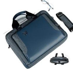 2023 New Factory Large Classic Briefcase Color Block Double Handle With Zipper