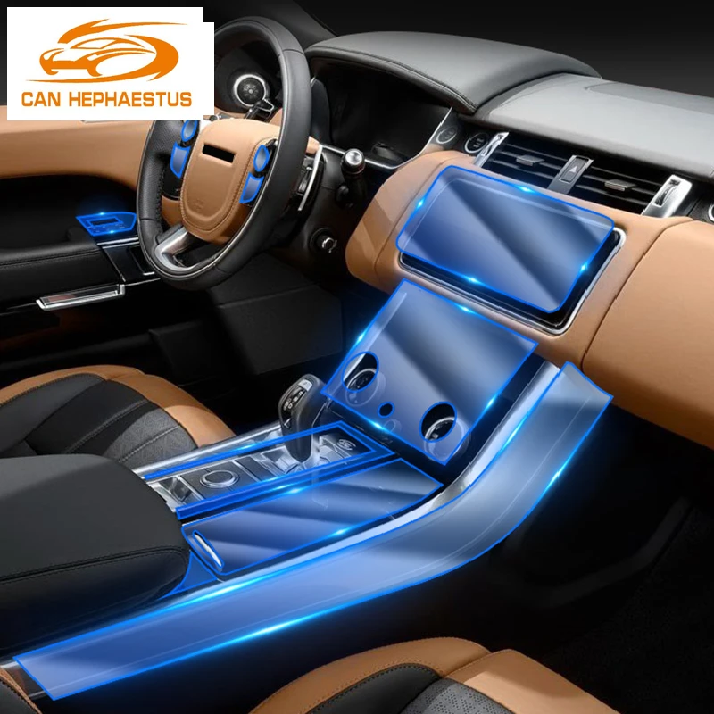 For Land Range Rover Sport 2018-2021 car Interior Center console Invisible car suit TPU protective film Anti-scratch Accessories