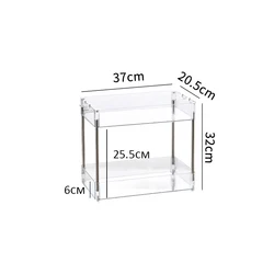 Mobile toilet rack trolley home bathroom toilet floor storage rack transparent storage rack