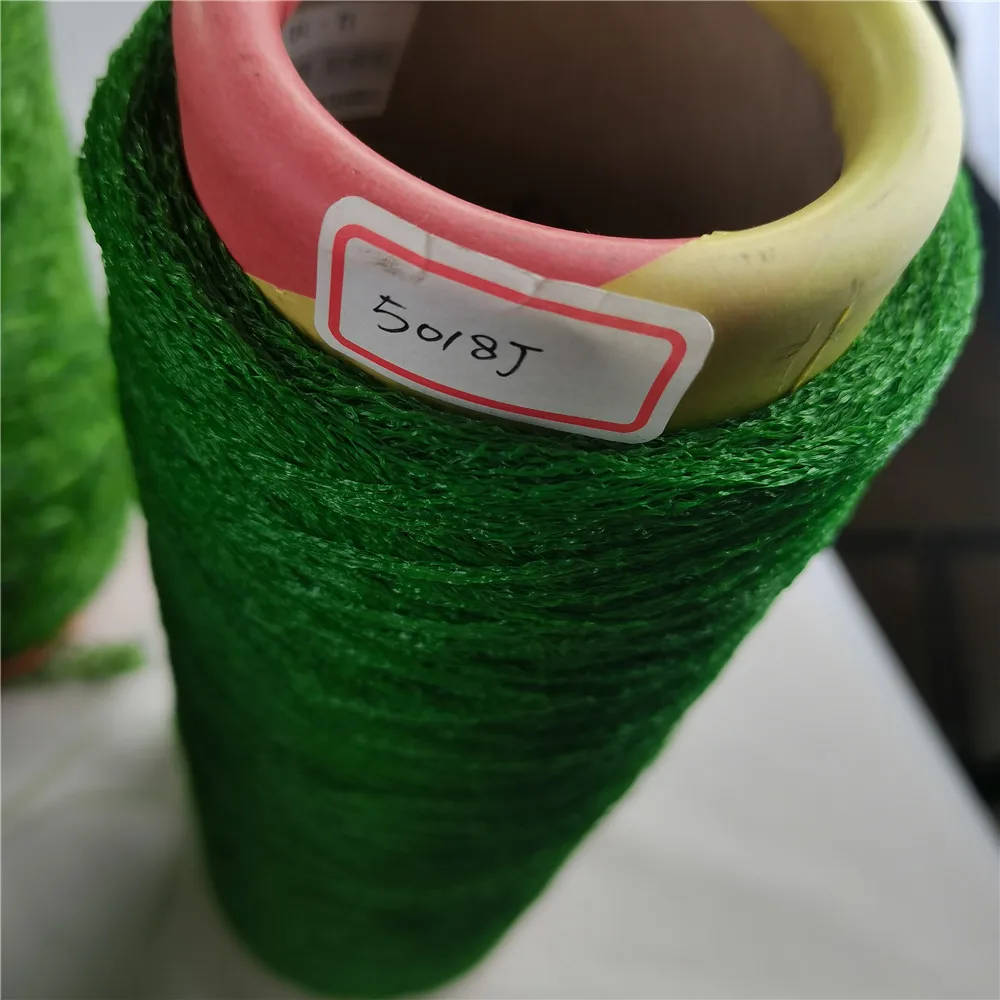 PE materials straight monofilament yarn artificial grass yarn with factory price  best selling low price artificial grass yarn
