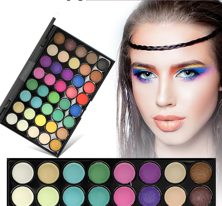 40 colors glitter eye make-up cosmetics custom makeup private label make up eyeshadow palette eye shadow