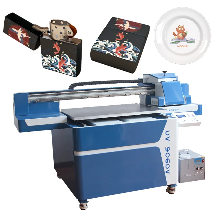 A5 A1 UV Large DTF Flatbed 9060 Coroplast Printer PVC Bottle Printing Machine For Phone Case