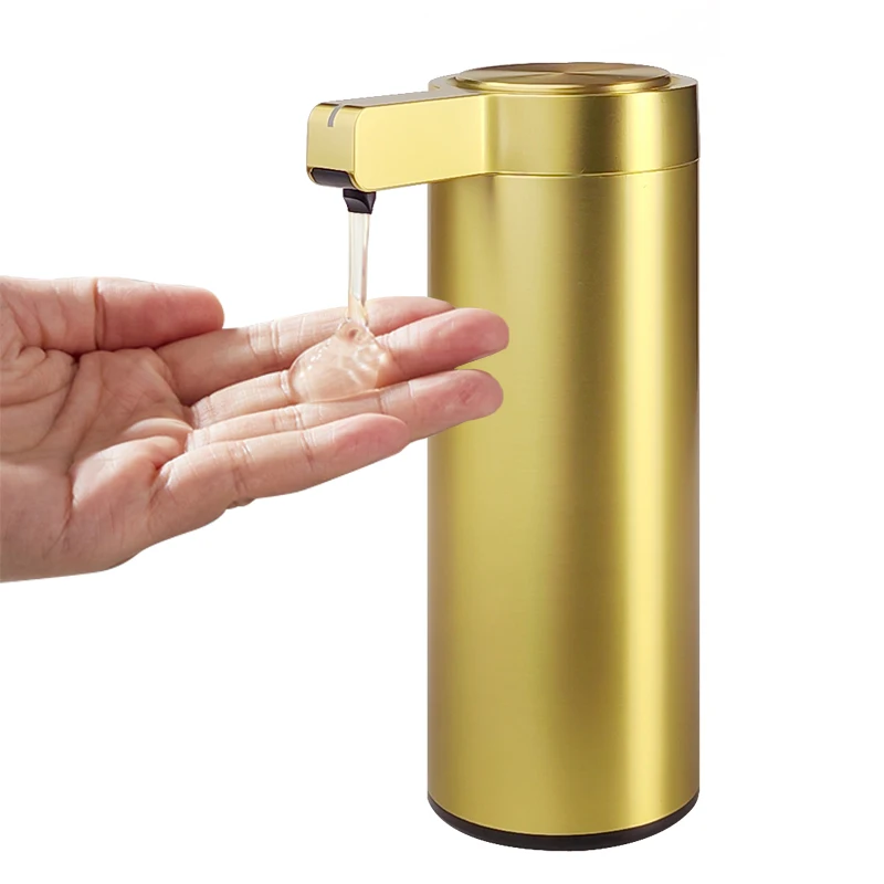 Gold 304 Stainless Steel Touchless Induction Sensor Bathroom Accessories Electric Smart Automatic Liquid Hand Soap Dispensers