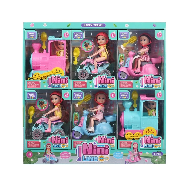 Girl toys doll play set little girls doll set outdoor play themed doll toy with accessories