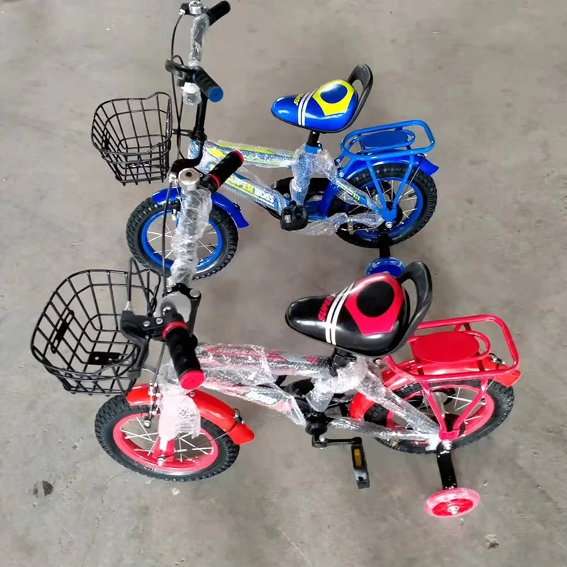 Hot Sal Red Kids Bike Toy with Aluminum Alloy Steel Rim and Training Wheels for 3-8 Years Old Child Bicycle