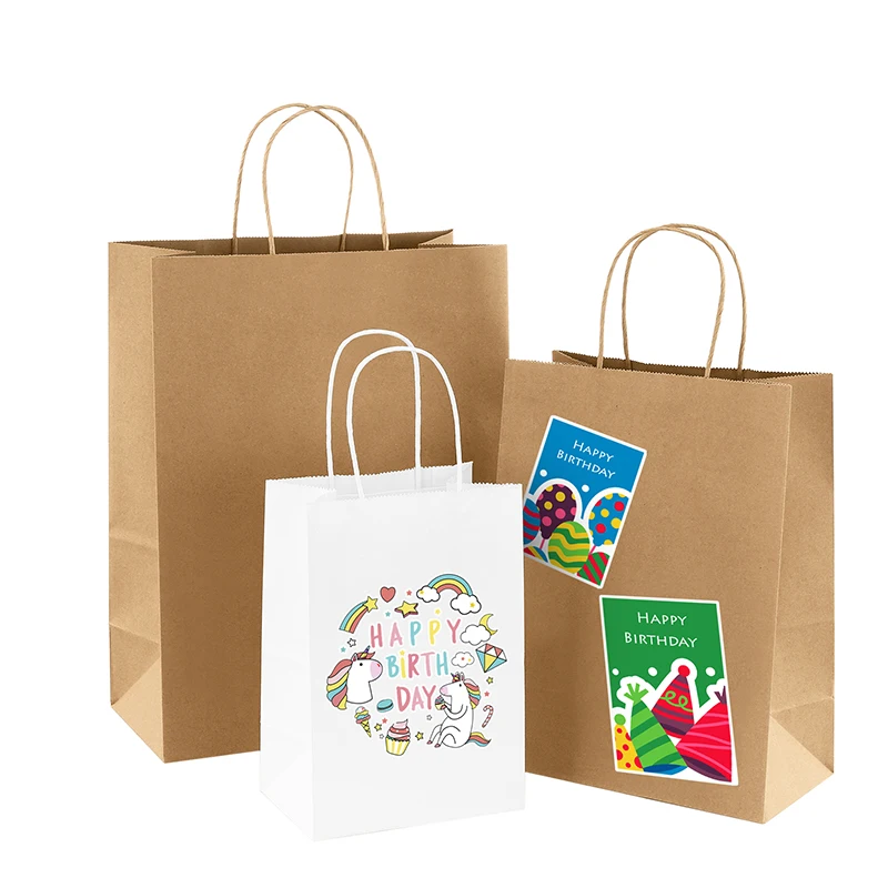 Customized Logo Printed Bolsas De Ppapel Kraft Shopping Paper Bag With Handle