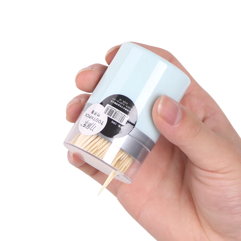 
Wholesale Hot Sale 65 mm * 1.8 mm 260 pcs Eco friendly Restaurant Double Head Disposable Toothpick container holder bottle 