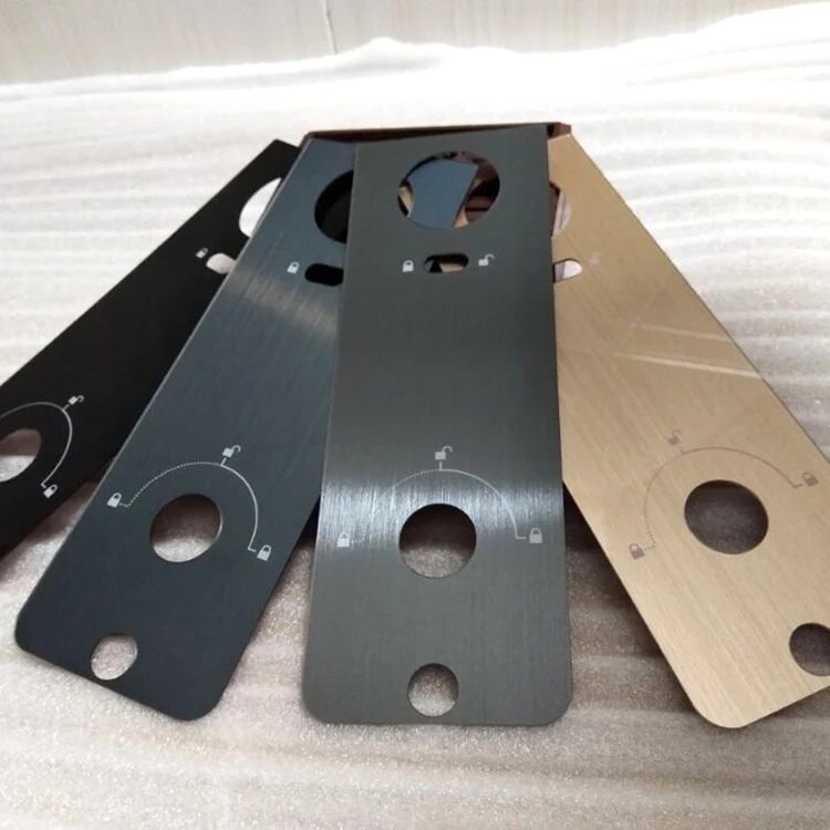 Customized Brushed Acrylic Decorative Panel Smart Door Lock Custom Printed