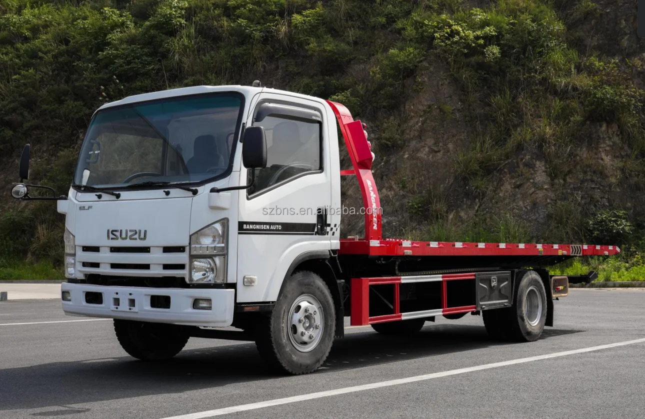 5 тонн аварийно-спасательные эвакуаторы ISUZ 5.2L NPR NQR NKR грузовики перевозят 2 машины с новой платформенной системой Лидер продаж