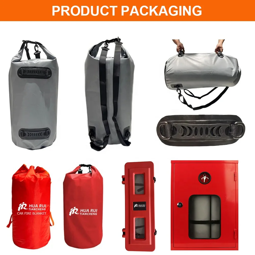Made of 100% flame retardant material car fire suppression blanket road tunnels Large fire blanket for cars