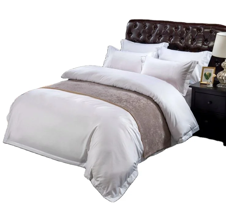 Роскошный пятизвездочный отель 100% хлопок гостевая комната спальня белая простыня стеганое одеяло пуховое